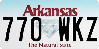 AR license plate 770WKZ
