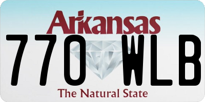AR license plate 770WLB
