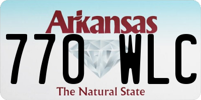 AR license plate 770WLC