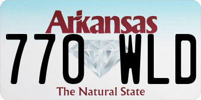 AR license plate 770WLD