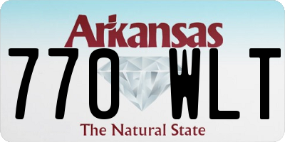 AR license plate 770WLT