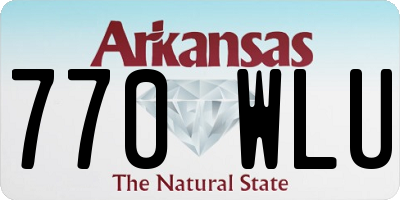 AR license plate 770WLU