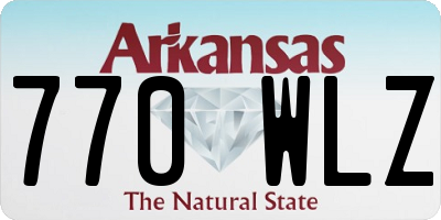 AR license plate 770WLZ