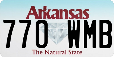 AR license plate 770WMB