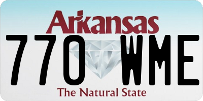 AR license plate 770WME
