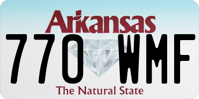 AR license plate 770WMF