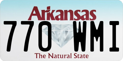 AR license plate 770WMI