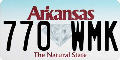 AR license plate 770WMK