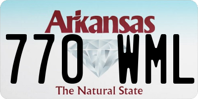AR license plate 770WML
