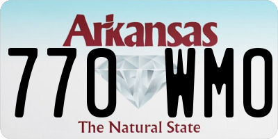 AR license plate 770WMO