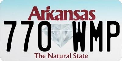 AR license plate 770WMP