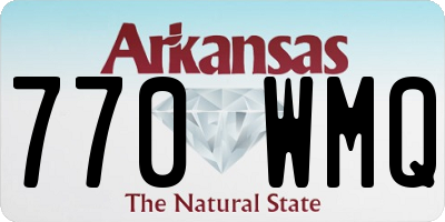 AR license plate 770WMQ