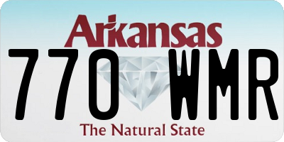 AR license plate 770WMR