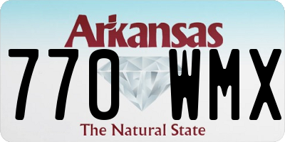 AR license plate 770WMX