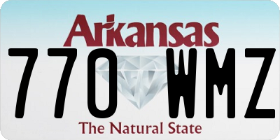 AR license plate 770WMZ