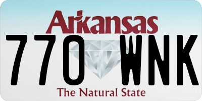 AR license plate 770WNK