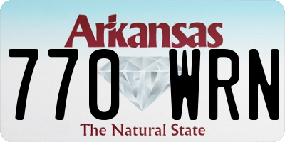 AR license plate 770WRN