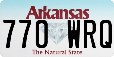 AR license plate 770WRQ