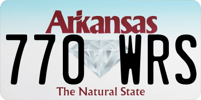 AR license plate 770WRS