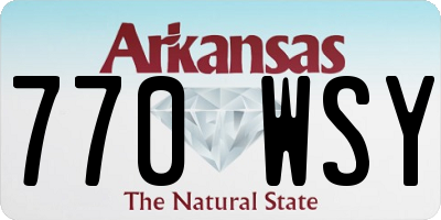 AR license plate 770WSY
