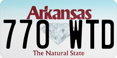 AR license plate 770WTD