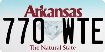 AR license plate 770WTE