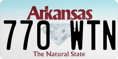 AR license plate 770WTN