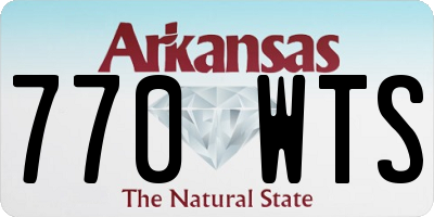 AR license plate 770WTS