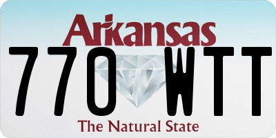 AR license plate 770WTT