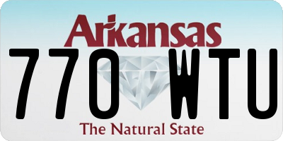 AR license plate 770WTU