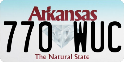 AR license plate 770WUC