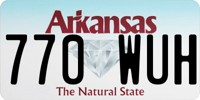 AR license plate 770WUH