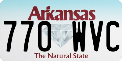 AR license plate 770WVC