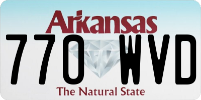 AR license plate 770WVD
