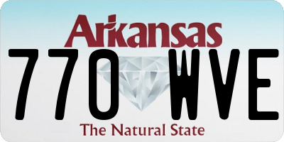AR license plate 770WVE