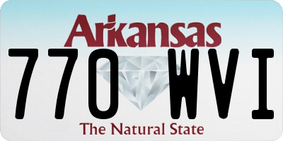 AR license plate 770WVI