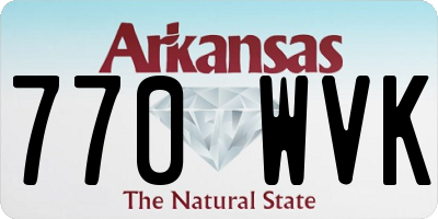 AR license plate 770WVK