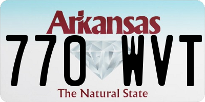 AR license plate 770WVT