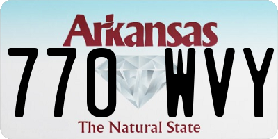 AR license plate 770WVY