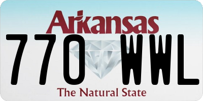 AR license plate 770WWL