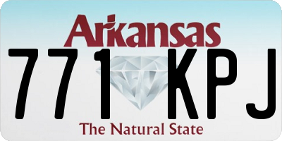 AR license plate 771KPJ