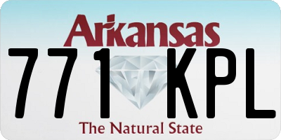 AR license plate 771KPL