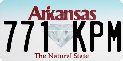 AR license plate 771KPM