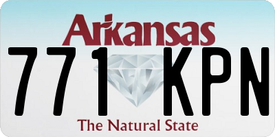 AR license plate 771KPN