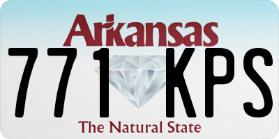 AR license plate 771KPS