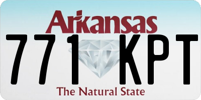 AR license plate 771KPT