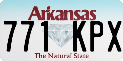 AR license plate 771KPX