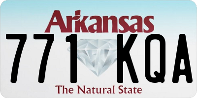 AR license plate 771KQA