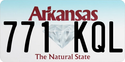 AR license plate 771KQL
