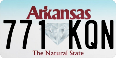 AR license plate 771KQN